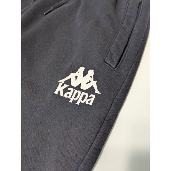 Kappa Black Sweatpants Joggers Fleece Mens Small Athelisure Workout Streetwear - Picture 3 of 5